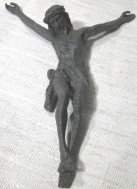Cristo marmolina tono piedra 018
